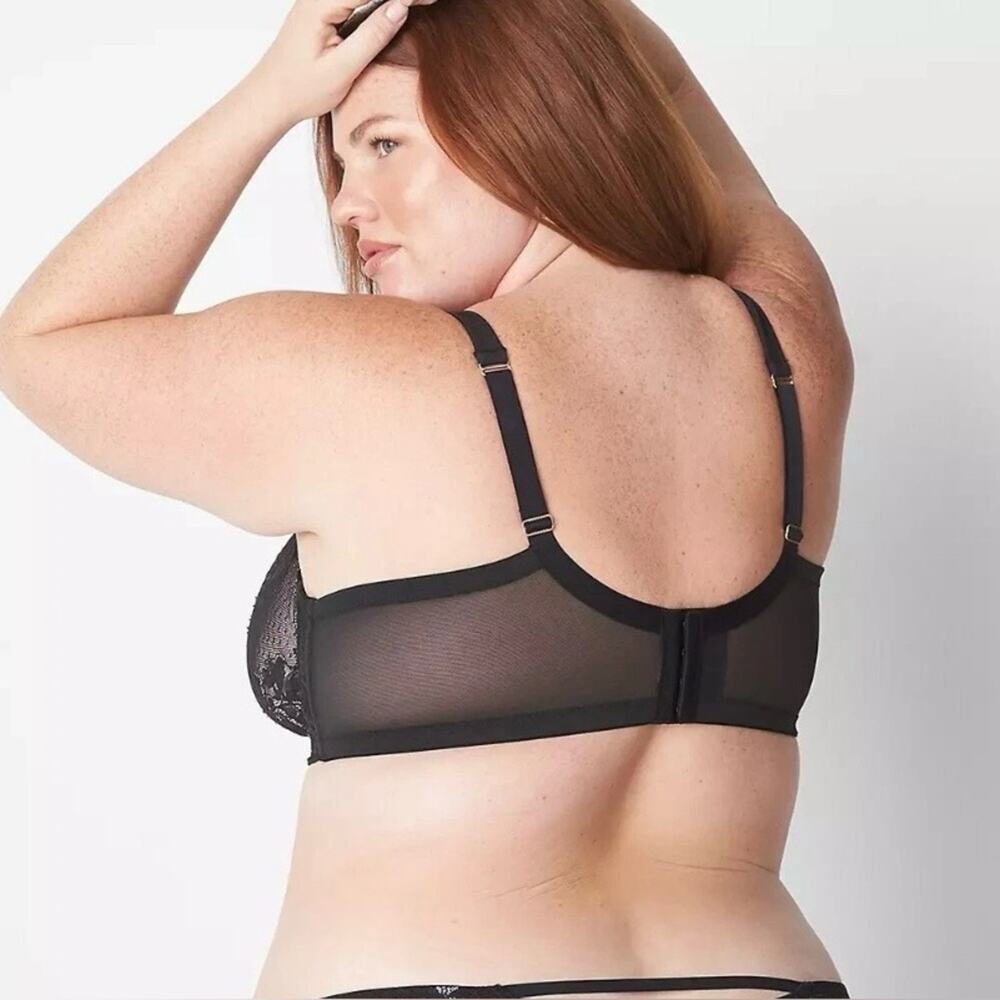NWT Cacique Lane Bryant Unlined Curvy Balconette Seriously Sexy Bra Size 50DD - Picture 8 of 13